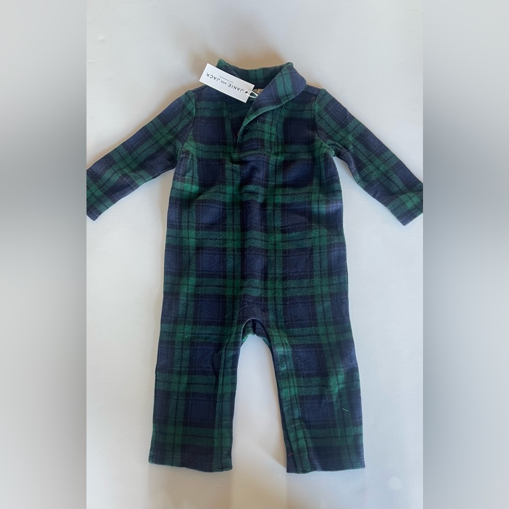 Janie and Jack Flannel Onsie